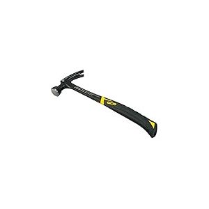 Stanley Fmht1-51278 Marteau Arrache-Clous Gamme FatMax - Tête Compacte Plus Légère Et Efficace - Tête Avec Zone De Frappe - Moins De Vibration - Grip Anti-Dérapant - Corps En Acier Forgé