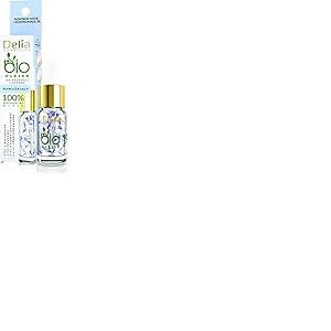 Delia Cosmetics - Hydratant Bio Oil Ongles & Cuticules - Pour Ongles Abîmés Après Manucure Hybride - Ongles Régénérés, Hydratés et Brillants- Huiles 100% Naturelles : Ricin, Citronnelle - 11ml