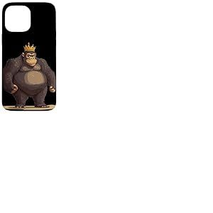 Règle Gorilla avec couronne pour pouvoir suprême Coque pour iPhone 13 Pro Max
