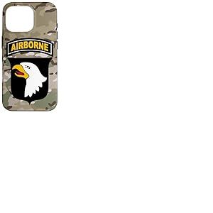 Patch 101st Airborne Division – Camouflage Camouflage Multicam Coque pour iPhone 16 Pro