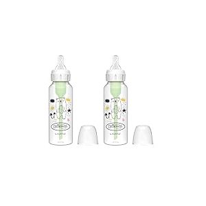 Dr. Brown's Options - Biberon standard Bouche étroite 250 ml vert (Lot de 2)