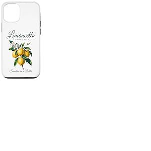 Limoncello Liqueur de citron Sunshine dans une bouteille Fun Fruit Moms Coque pour iPhone 12/12 Pro