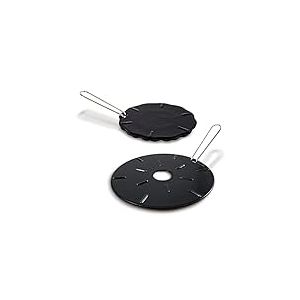 Diffuseur de chaleur en fonte pour cuisinière à gaz – 2 tailles incluses – 21,6 cm et 17,9 cm – Diffuseurs de chaleur pour cuisinière électrique – Plaque chauffante à gaz – Plaque de mijotage en fonte