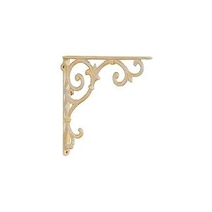 Biscottini Support pour &eacute;tag&egrave;re Murale 25x25x5 | &Eacute;tag&egrave;re en Fonte Finition Rouille Antique | Supports pour &eacute;tag&egrave;res