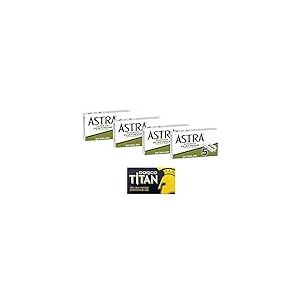 THE GOODFELLAS' SMILE 20 lames de rasage Astra Superior platinum razor blades + 1 Dorco Titan