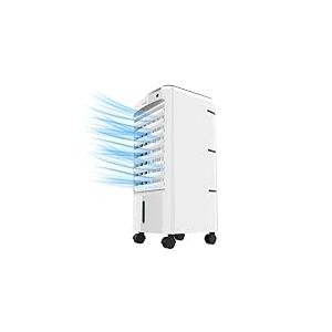 Cecotec Refroidisseur &agrave; &Eacute;vaporation EnergySilence 3500 Cool Compact. 65 W, R&eacute;servoir 3,5 L, 3 Vitesses, Oscillation 70&ordm;, Roulettes Multidirectionnelles, 2 Refroidisseurs Inclus