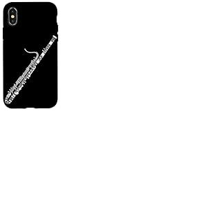 Notes De Musique Basson Musicien Bassoniste Coque pour iPhone X/XS