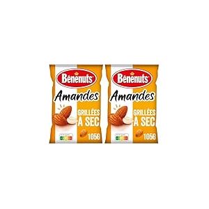 Benenuts Amandes Grill&eacute;es &agrave; Sec 105 g (Lot de 2)
