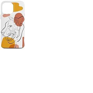 Unique Tiger Line Art Aesthetic for Women and Tiger Lover Coque pour iPhone 13 Pro Max