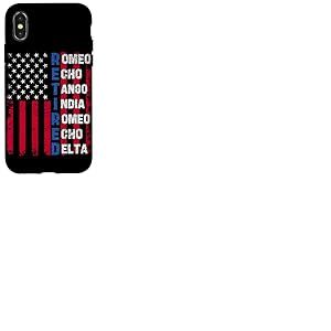 Romeo Echo Tango India Romeo Echo Delta à la Retraite Coque pour iPhone X/XS