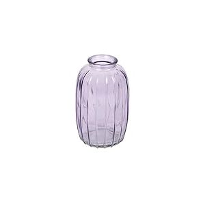 Talking Tables Vase Soliflore en Verre Lilas pour Fleurs Décoration Élégante Centre de Table Mariage Rebord de Fenêtre Fêtes Jardin Dîner d'Été Cheminée Cadeau Hauteur 12 cm