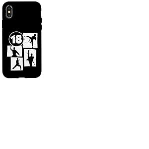 Karat&eacute; Taekwondo 18 Ans Gar&ccedil;on Arts Martiaux Coque pour iPhone X/XS