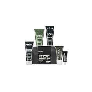 ManCave Hydration Skincare Collection, Coffret cadeau pour hommes, Hydratant protecteur, Nettoyant pour le visage, Gommage pour le visage, Sérum hyaluronique, Gel anti-fatigue pour les yeux