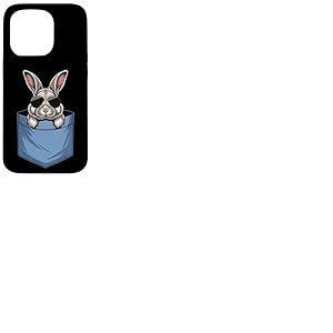 Adorable Lapin de Poche pour Amoureux de Lapin Maman Coque pour iPhone 15 Pro