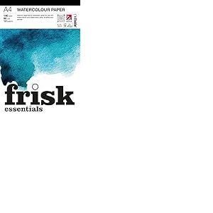 Frisk Essentials Bloc de papier aquarelle, blanc, A4