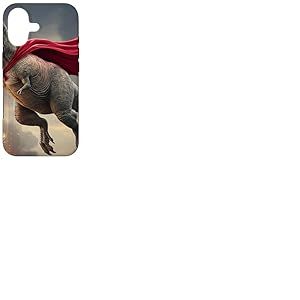 Dinosaure Super-h&eacute;ros : Dinosaure avec Cape Coque pour iPhone 17