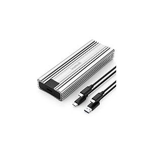 Inateck Bo&icirc;tier SSD M.2 NVMe SATA en Aluminium USB 3.2 Gen 2 10Gbps et 6Gbps, Soutien UASP et Trim, C&acirc;bles USB A vers C et C vers C