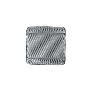 Beldray LA032715GRYUFFEU7 Oreiller de Bain Anti-bac Facile à Nettoyer, ventouses sécurisées, Design rembourré Relaxant, élégant, traité avec pyrithione de Zinc, soutient la tête et Le Cou Pendant Le