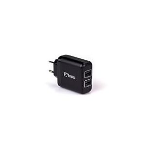 FANTEC SC-A224 Smart Charge 24W 2 Ports USB-A 5V 4.8A Colour: Black