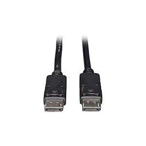 Tripp Lite DisplayPort c&acirc;ble Audio et vid&eacute;o num&eacute;riques avec Verrouillage (M/M) 7.62 m (25 ft) Noir