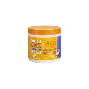 Cantu cr&egrave;me lissante aux graines de lin gel flexible fort 16oz/453g