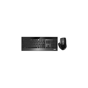 Rapoo 9900m Clavier Souris Incluse QWERTZ Noir