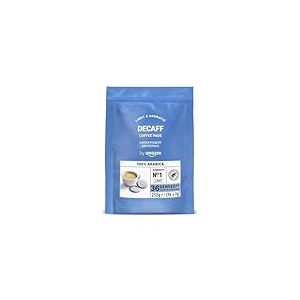 by Amazon Dosettes de Café Décaféiné 100% Arabica, Compatibles Machine Senseo, Torréfaction Moyenne, 36 Unités (1 Paquet de 36) – Certifiées Rainforest Alliance