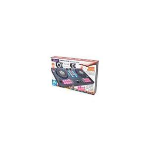 Cefa Toys- Station de DJ Portable avec Haut-parleurs et contrôle Spatial 14 en 1, 00351, Blanc, Moyen