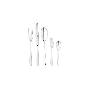 Sambonet 52163-N2 Leaf Ménagère de 60 pièces Acier Inoxydable Gris 33,8 x 13 x 30,8 cm