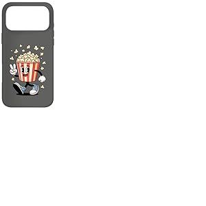 Funny Cartoon Popcorn Bucket Snack Movie Lover Design Coque pour iPhone 17 Pro Max