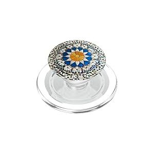 Carrelage marocain floral oriental mosaïque art tendance PopSockets PopGrip pour MagSafe