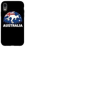 Drapeau Patriotique Australien Kangourou Australien Coque pour iPhone XR