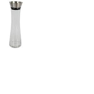 Carafe en verre GK-01-1 litre - En verre borosilicate de qualit&eacute; sup&eacute;rieure - Couvercle en acier inoxydable - Carafe &agrave; d&eacute;canter - Carafe en verre - Th&eacute;i&egrave;re en verre pour th&eacute;, caf&eacute;, glace, eau froide