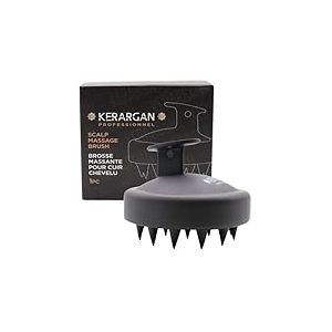 Kerargan - Brosse de Massage pour Cuir Chevelu en Silicone - Stimule la Circulation Sanguine et Favorise la Croissance des Cheveux - Douce et Ergonomique - Pour Tous Types de Cheveux