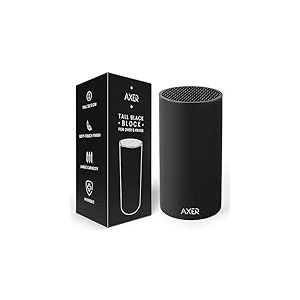 Axer Bloc Couteaux Cuisine Vide Noir - Porte Couteaux de Cuisine plus de 8 couteaux - Grand Range Couteaux de Cuisine - Support Couteaux Cuisine - Blocs Couteaux Vides
