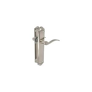 Amig - Poignée de porte BETA en laiton | Design élégant chromé mat | Sécurisée avec Vis Antivol | Idéal pour les portes intérieures et extérieures, Chrome mat, 256 x 48, Laiton