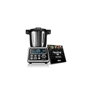 Ufesa Totalchef RK5 Robot de cuisine avec plusieurs programmes de cuisson, 1700 W de puissance, écran LCD, carafe avec 3,5 L de capacité, avec livre de recettes et balance intégrée