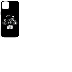 77e Anniversaire Homme Moto Motard Motard 1949 Coque pour iPhone 14 Plus