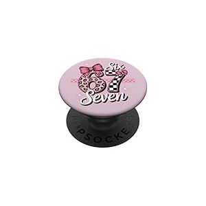 Six Seven 67 Valentine Damier L&eacute;opard 67 Girly PopSockets PopGrip Adh&eacute;sif