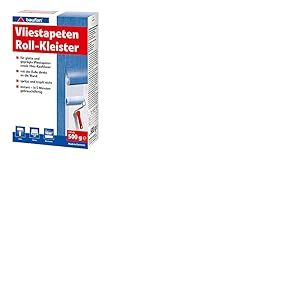 Baufan Colle pour papiers peints intiss&eacute;s en rouleau - 500g I Colle pour papiers peints intiss&eacute;s lisses & gaufr&eacute;s & intiss&eacute;s rugueux I Colle instantan&eacute;e pour papiers peints