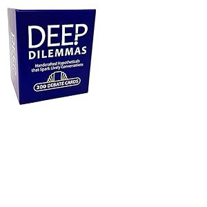 Deep Dilemmas - Cartes de Conversation pour des d&eacute;bats ridicules et de Meilleures Relations pour Les Couples, Les Amis et la Famille. 200 Brise-Glace &laquo; Voulez-Vous plut&ocirc;t &raquo; - Adultes 16 Ans et Plus