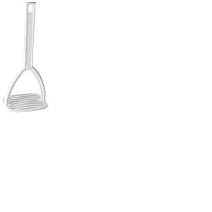 FACKELMANN 24283 Cuivre à Pommes de Terre Blanca, ustensiles de Cuisine en Plastique, Presse à Pommes de Terre pour casseroles et poêles enduites (Couleur Blanc), Quantité : 1 pièce