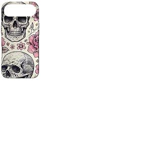 Squelette Fleur Sauvage Crâne Fleur Rose Art Floral Coque pour iPhone Air