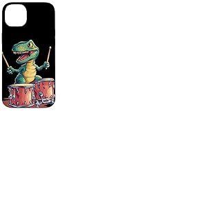 Costume de dinosaure à bascule pour les amateurs de batterie Coque pour iPhone 14 Plus