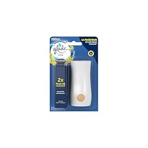 Glade Touch & Fresh Diffuseur - Fraicheur Instantanée - Elimine Les Odeurs - Infusé Aux Huiles Essentielles - Marine - 1 Diffuseur + 1 Recharge
