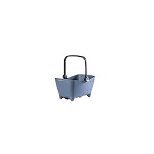 Basil Buddy MIK Panier de vélo pour Chien - 32 l, Bleu, Robuste, avec système MIK verrouillable et Plaque de Transport MIK, Parfait pour Le Transport sûr des Chiens