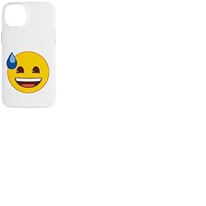 Emoji Sweat Officiel Souriant Jaune Rieur Coque pour iPhone 14 Plus