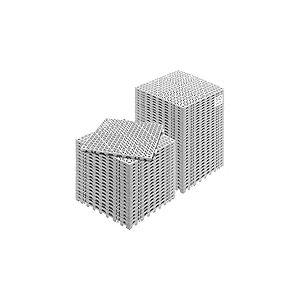 VEVOR Lot de 50 Dalles de Jardin Piscine 30x30x1,5 cm Gris Dalle Clipsable Ajour&eacute;e Antid&eacute;rapante en PVC Drainage Rapide Rev&ecirc;tements de Sol Ext&eacute;rieur Int&eacute;rieur pour Terrasse Cuisine Spa Salle de Bain