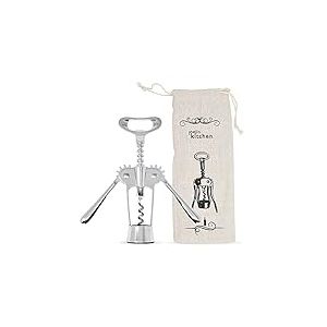 Tire Bouchon Ouvre Bouteille De Vin De Luxe En Alliage De Zinc Rose Dor&eacute; Avec Sac De Rangement - Tire Bouchon Original Polyvalent Pour Retirer Efficacement Bouchons Et Capsules