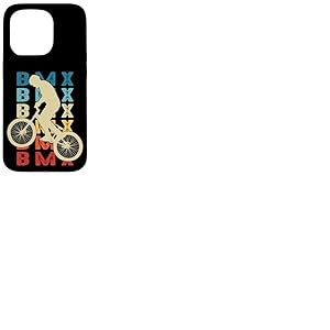 BMX Vélo Velo Cycliste Cyclisme Enfant garçon Retro Coque pour iPhone 15 Pro